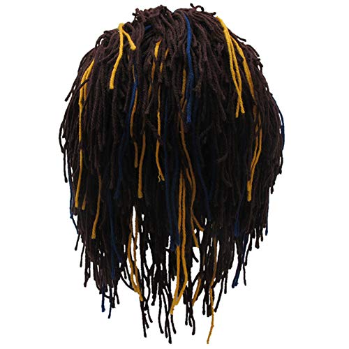 Creative Barbarian Knit Beard Hat Funny Knit Hat Wig Beanie Hat Beard Facemask Coffee #TOP5
