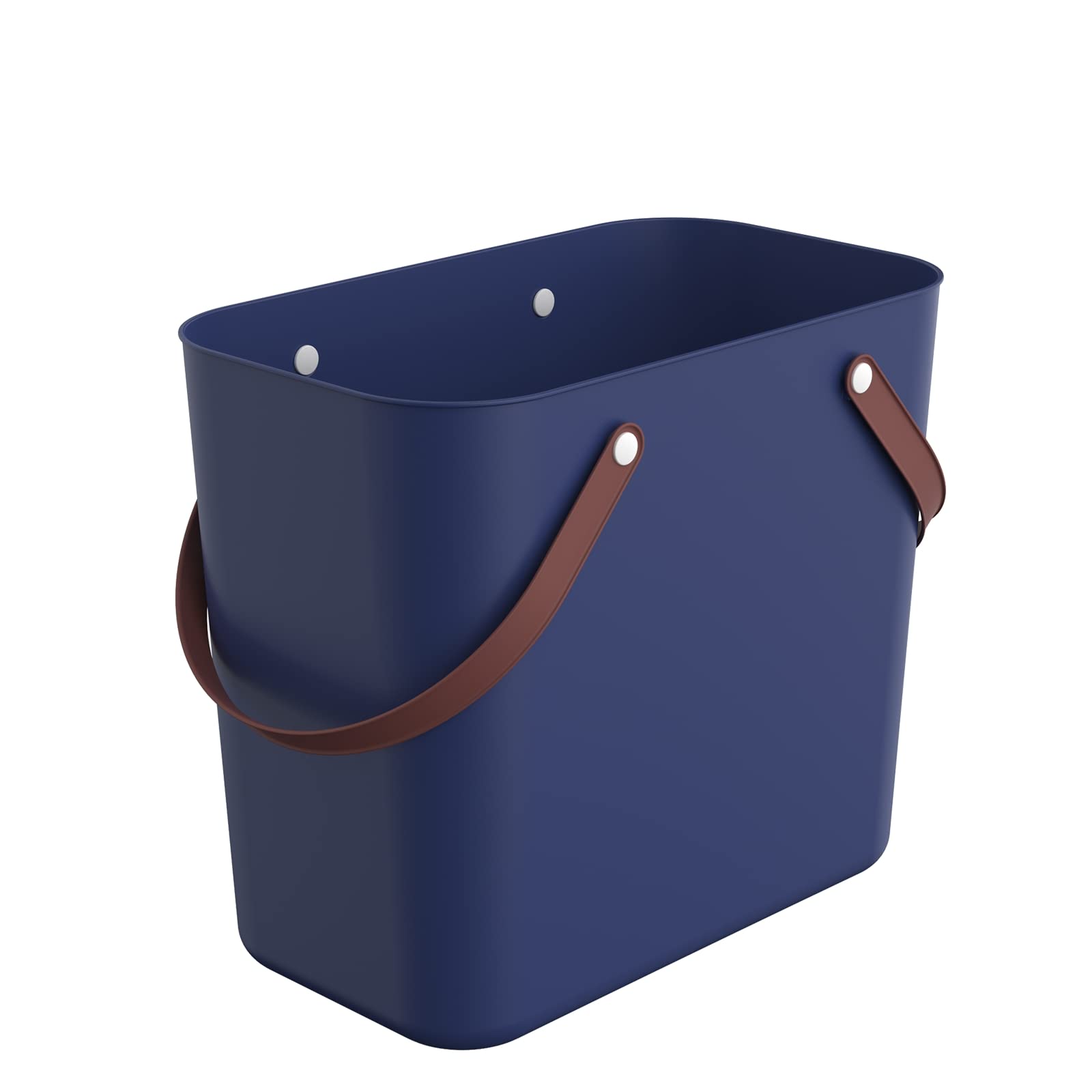 Rotho Albula Cesta De La Compra 40L De Plástico Reciclado – Asas Ergonómicas, Azul (39.8x35.5x34 Cm)