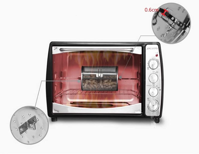 Kitchnexus Rotisserie Grill Kosár Kávébab Pörkölő Dob BBQ