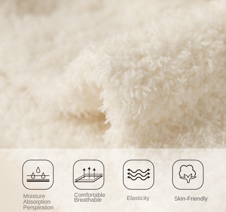 Kelabia Women Fuzzy Socks Warm Fluffy Soft Japanese Thick Slipper Cute Aesthetic Fleece Long Socks - Image 8