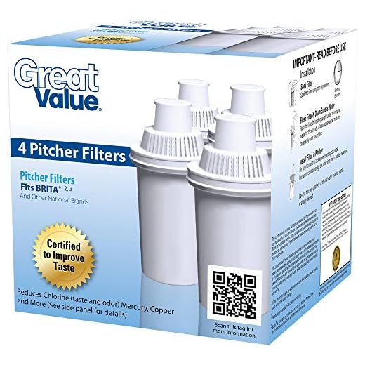 Great Value F-003 Universal Pitcher Cartridge 4 Pack
