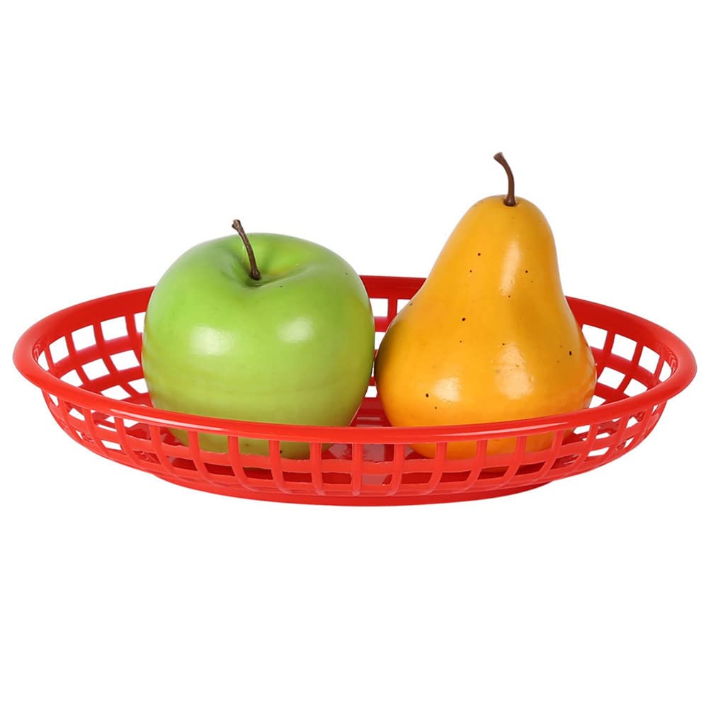 DOITOOL Retro-Sandwichkörbe Aus Metall, 2er Set – Oval, Wiederverwendbar, Für Burger & Hot Dogs
