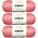 Bulk Buy: Caron Simply Soft Collection Yarn (3-Pack) Strawberry H97COL-15