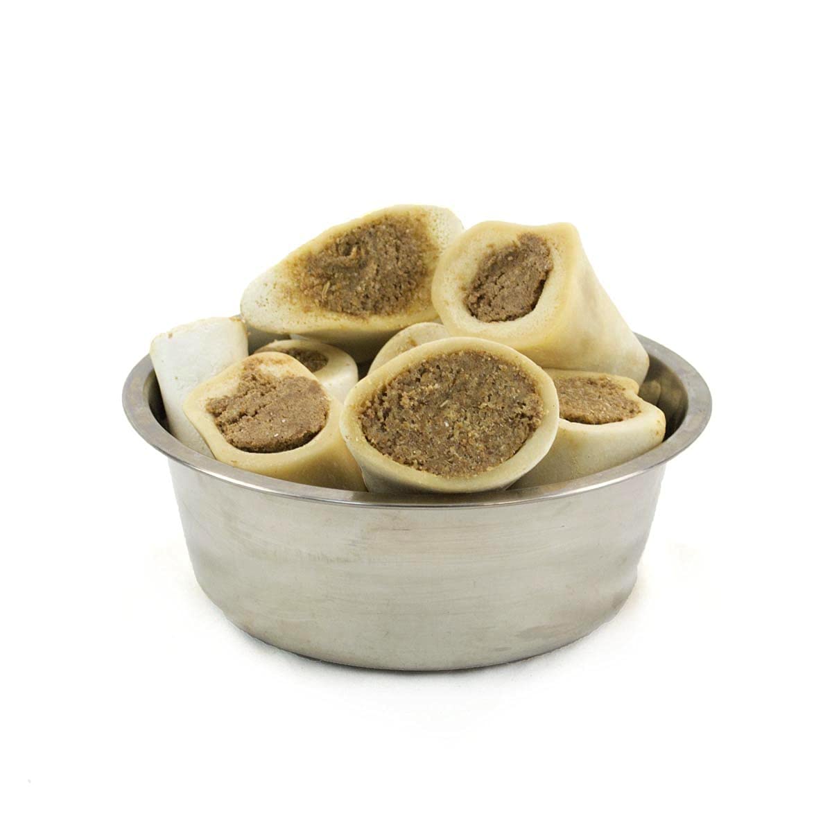 T forrest Pawkaboo Natural Dog Treat | ( 5 Pack ) T-forrest Chicken Filled Bone 3-4 INCH Length Variety Size British Beef Marrow Bone All natural 1150g - 1250g For 5 bones