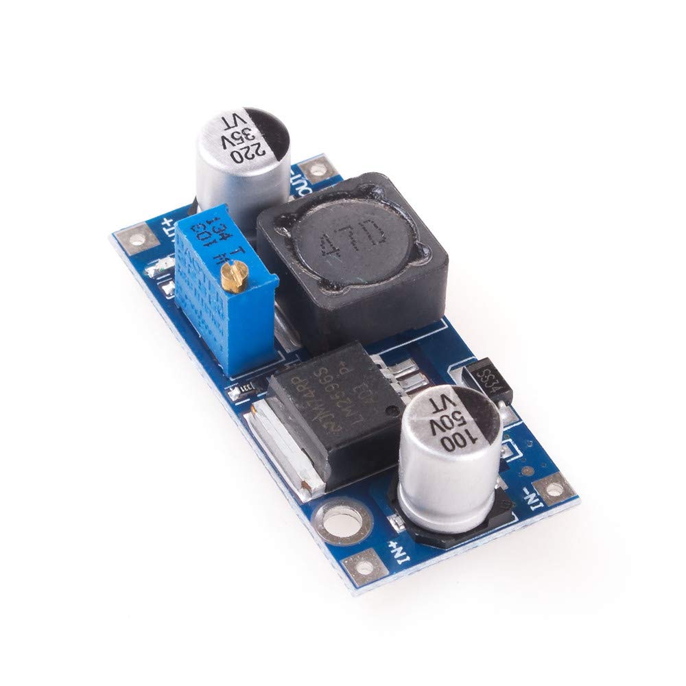 5 sztuk ANGEEK LM2596S DC napięcie zasilania Step Down moduł od 3,2-40 V po 1,25-35 V do Arduino
