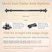 dreamdragon 3500 lbs Trailer Axle with 5-Lug 4.5'' Hubs - 95