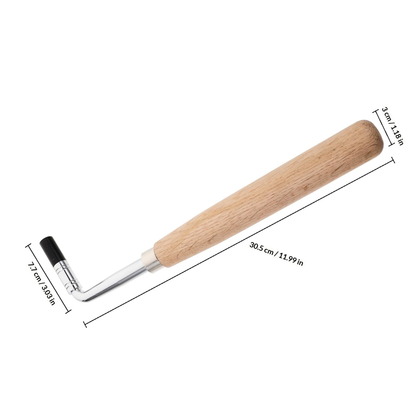Llave de Piano Profesional de Metal y Madera para Afinación Precisa, Resistente y Confiable, Adecuado para Reparar Instrumentos de Cuerda como Piano y Cítara