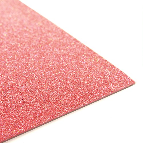 Glitter Eva Foam Sheet, 9-1/2-Inch X 12-Inch, 10-Pack (Coral)