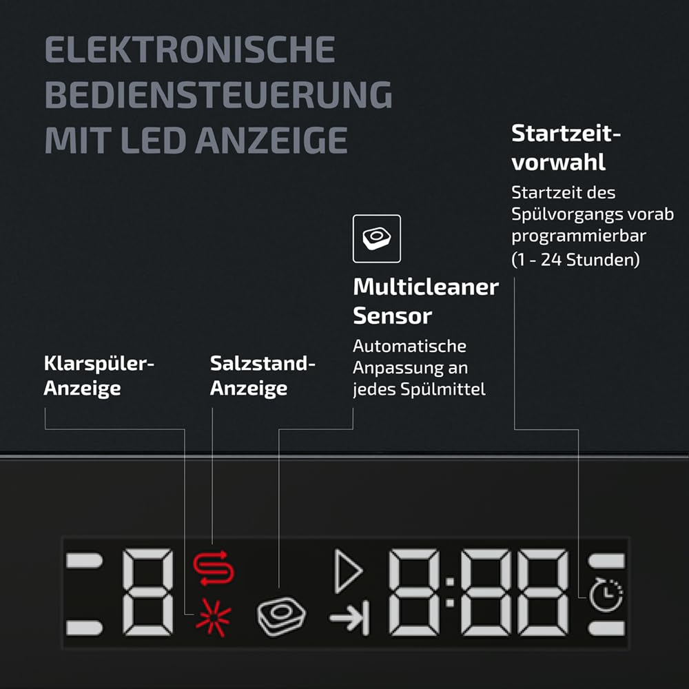 TEKA Einbau-Geschirrspüler, vollintegrierte Spülmaschine, 7 Spülprogramme, LED-Anzeige, Besteckkorb, 14 Maßgedecke – 60 cm