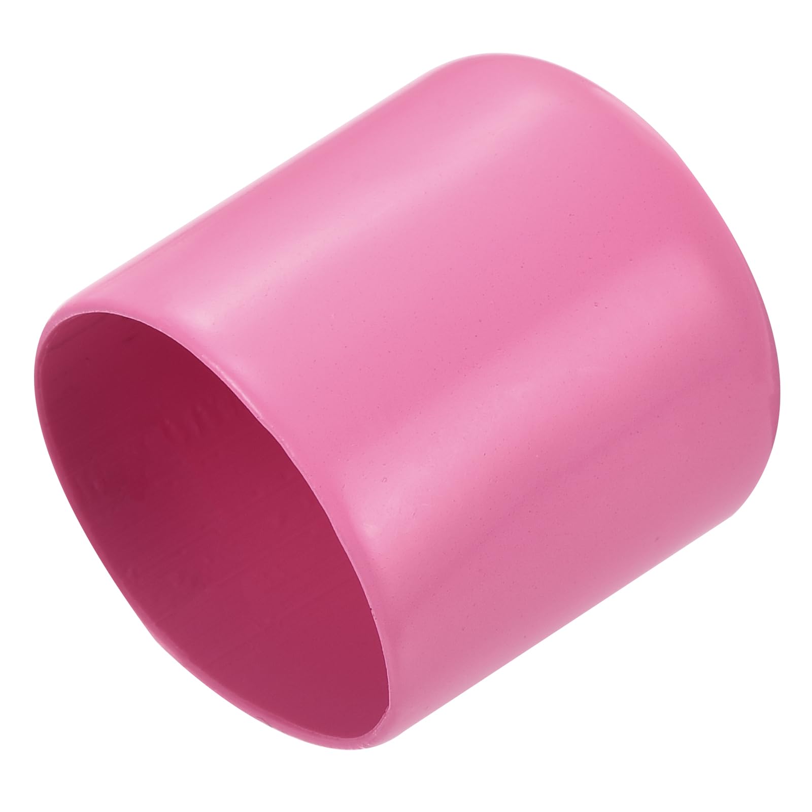 uxcell 20pcs Rubber End Caps 23mm ID Vinyl PVC Round Tube Bolt Cap Cover Screw Thread Protectors Pink