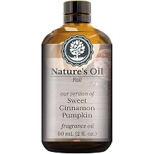 Sweet Cinnamon Pumpkin Fragrance Oil 60ml for Diffusers, Soap Making, Candles, Lotion, Home Scents, Linen Spray, Bath Bombs, Slime
