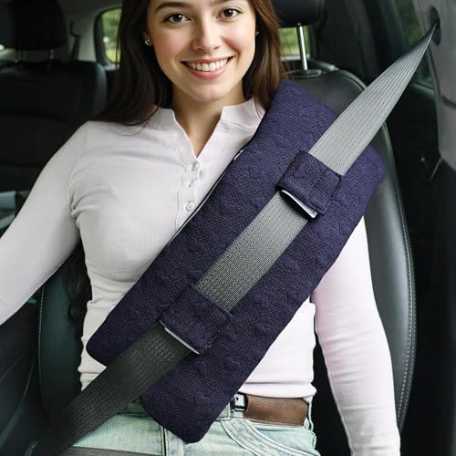 BEYOUDO Seat Belt Pillow Post-Surgery – with Ice/Hot Pocket for C-Section, for Chest/Heart Travel