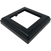 Nuvo Iron ADPBS4 Aluminum 4X4 Post Skirt Base, 1 Count Pack of 1, Black