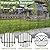 10 Panels No Dig Decorative Garden Fence Panel – 28" H X 19.6' L Rustproof Metal Dog Fence Outdoor for Yard, Animal Barrier Fence for Pet, Garden Border, Patio, Flower Beds| Temporary Fencing