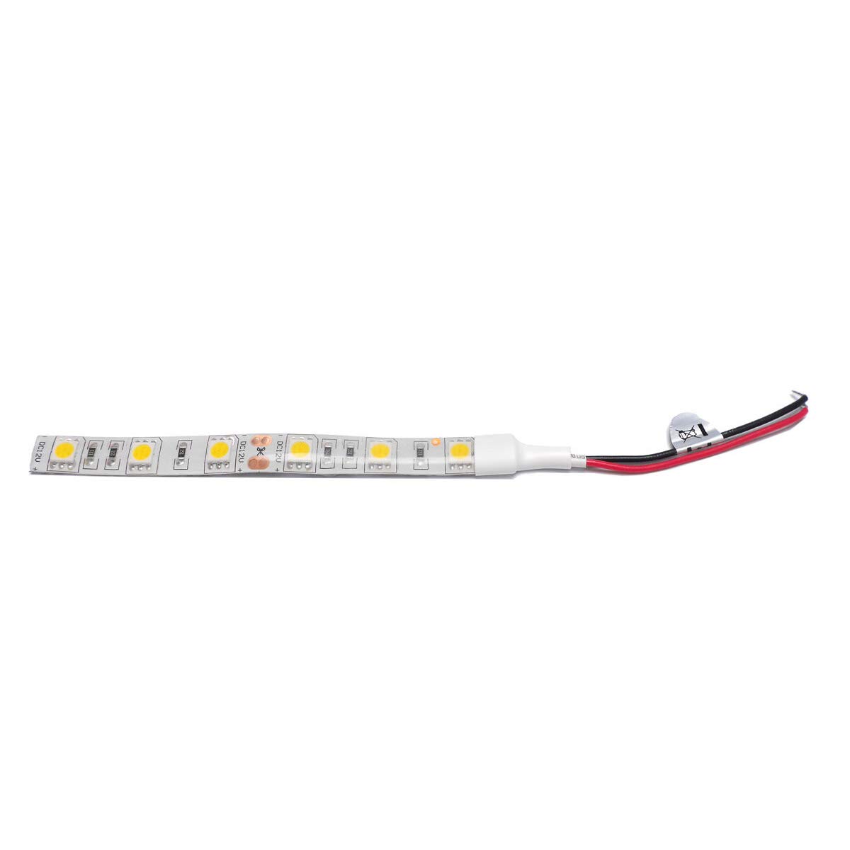 Knadgbft White 10Cm Waterproof 5050 Led Strip Lights Dc 12V Caravan Boat Car