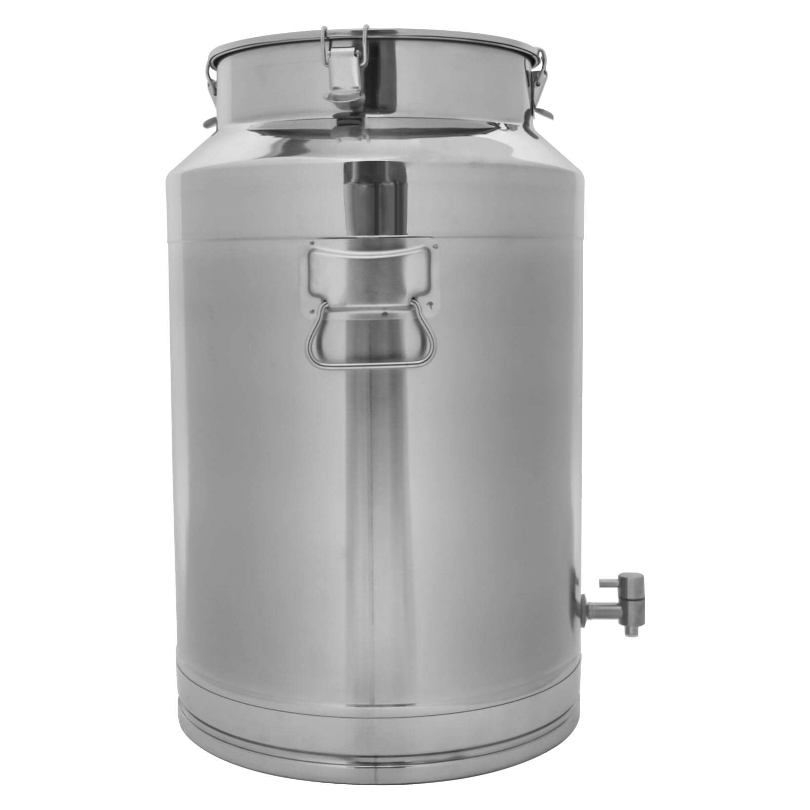 AYCDL Pail Milk Can Bucket,Stainless Steel Can,304 Stainless 23Gal with Sealed Lid,88L Hanging Lid Metal Jug Bucket for Oil Tea,76L/20.08Gal