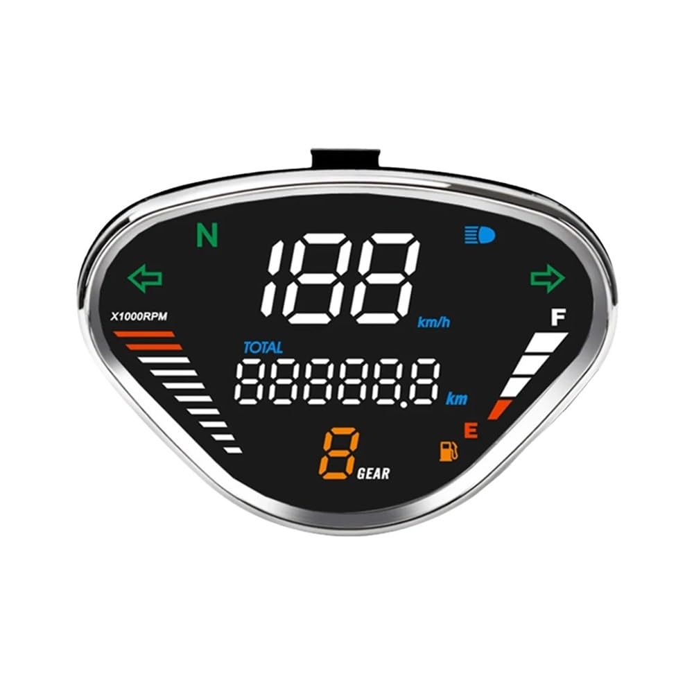 Contachilometri per motociclette 12V Gruppo strumenti Display Tachimetro digitale Contagiri Per DAX 70 Per CT50 Per CT70 Tachimetro Digitale