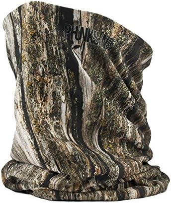 Phunkshun Wear - Double Layer Neck Tube - Our Most Popular and Versatile Neck Gaiter or Neck Warmer - with Water Repellant Finish and High Tech Fabric Inner Layer - UPF 50+ and Odor Control