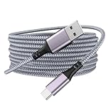 Extra Long USB C Charger Cable 5M,3A Braided PS5 Controller Charging Cable for PS5 DualSense Controller/Xbox Series X/S for Nintendo Switch,Samsung Galaxy S21/S20/S10,Note10 9 8