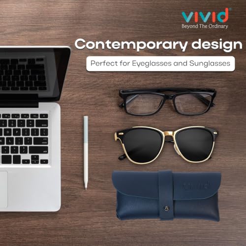 Image of Unisex Specs Self Button Eyewear Dabbi Artificial Leather Soft Case Cover