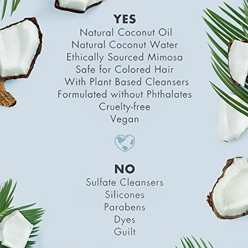 Love Beauty And Planet Volume And Bounty Thickening Shampoo And Conditioner Coconut Water And Mimosa Flower 2 Count Hair Care For Fine Hair Sulfate-Free, Paraben-Free, Vegan 32 Oz #TOP2