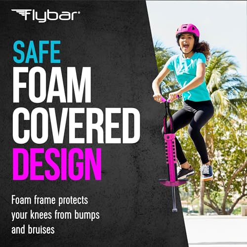 Image of Flybar Master Pogo Stick for Kids Ages 9+, 80-160 lbs - Easy Grip Handles - Active Exercise Toy for Tweens & Teens - Outdoor Toy with Non-Slip Foot Pegs for Boys and Girls - No Assembly Needed