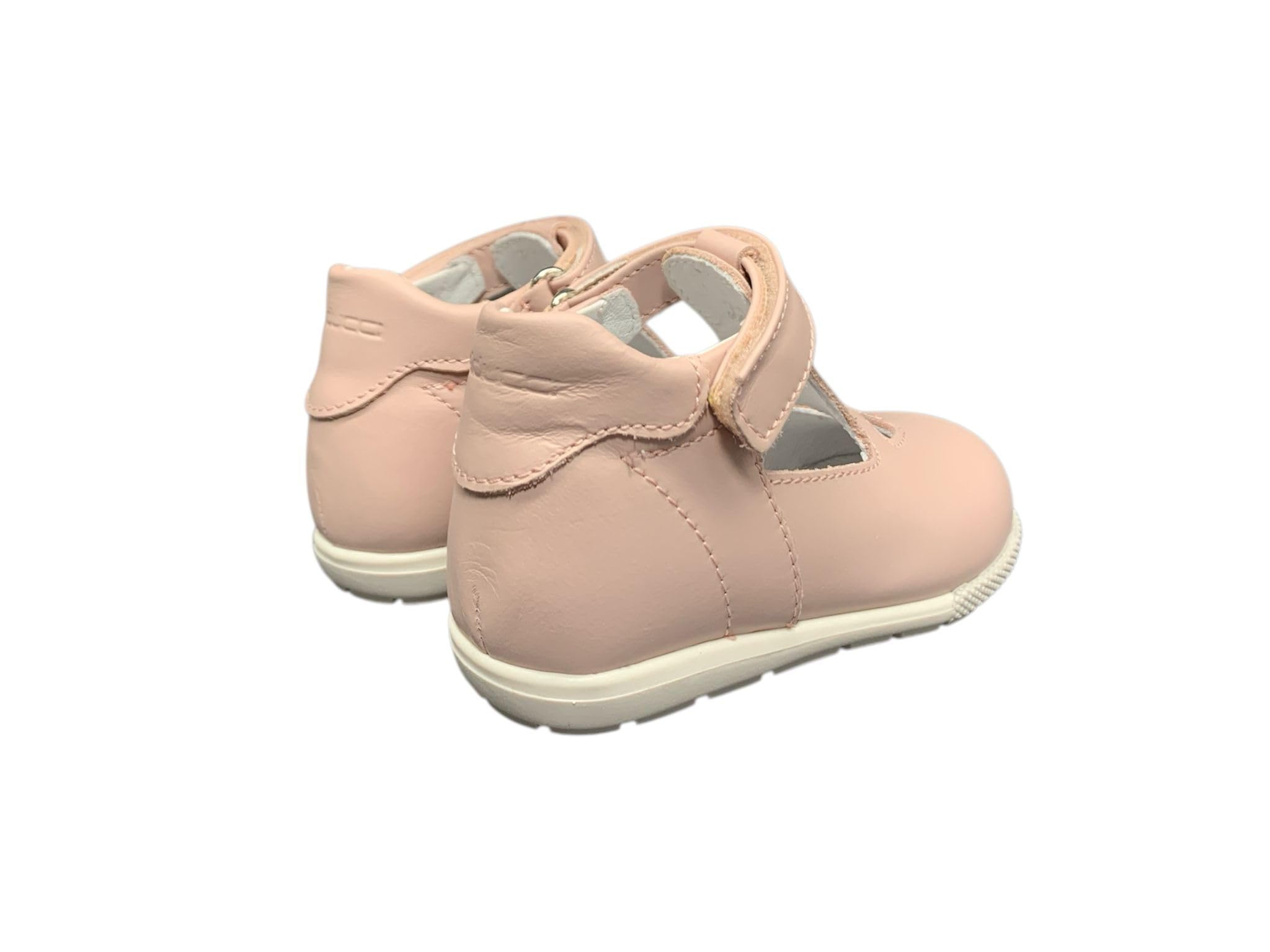 Balducci CITA1004 Sandalo Primi Passi in Pelle, Rosa, con Chiusura a Strappo e Plantare Anatomico. NUMERI DAL 19 AL 26