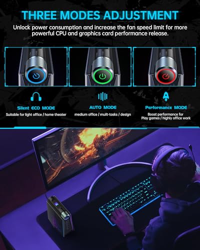 ACEMAGICIAN Kron Mini K1 Mini PC Windows 11 Pro, AMD Ryzen 5 7430U(6C/12T, up to 4.3GHz), 60Hz 4K 3 Display Mini Computer, AMD Radeon Graphics, 16GB RAM 512GB M.2 SSD,Wi-Fi6/BT5.2 for Office/Business - Image 3