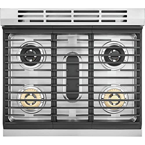 Electrolux ECFD3068A 30 Inch Wide 4.6 Cu. Ft. Free Standing Dual Fuel Range with Dual Brass Power Burners - Stainless Steel