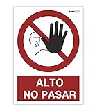 EberSign | Señal de Prohibición 'Alto no Pasar' (A4)