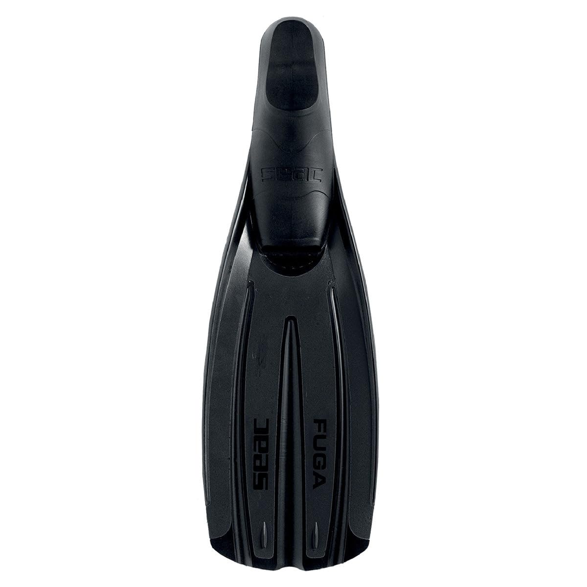 SEAC Fuga, Diving Fins for Scuba Diving, Snorkelling and freediving with Foot Pocket, black, 5.5/6.5UK — image 1