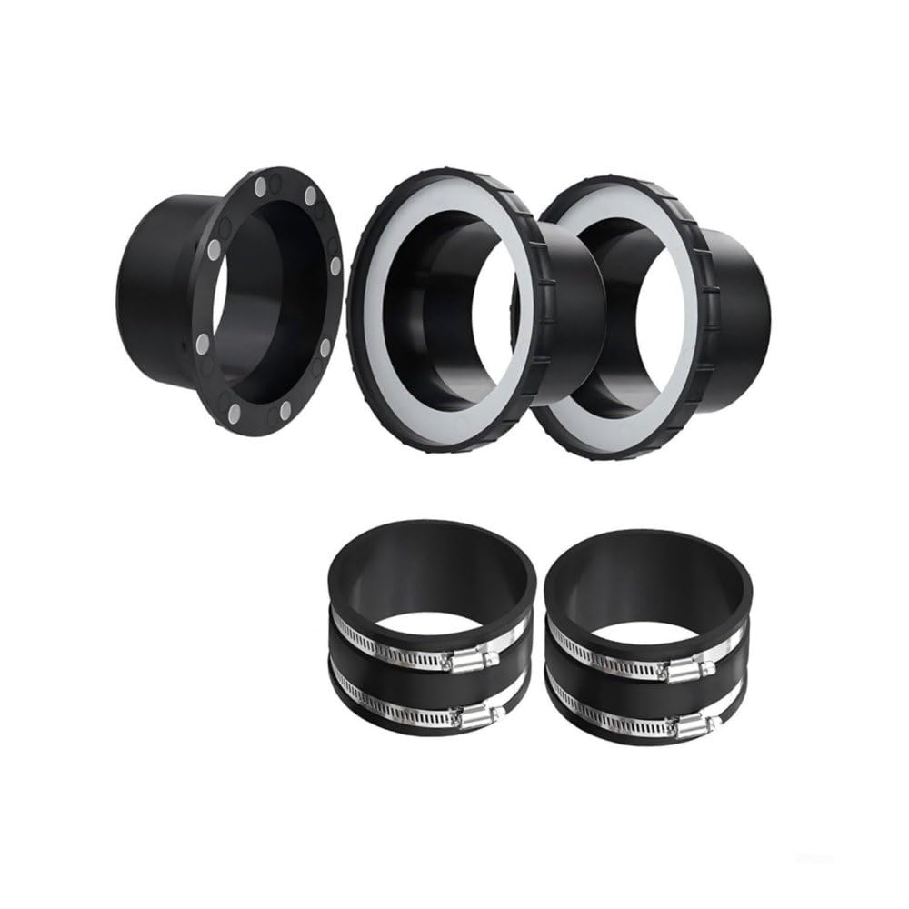 Set 5 pz Adattatore 100mm per Aspiratori Legno Giunto Anti-Vibrazione