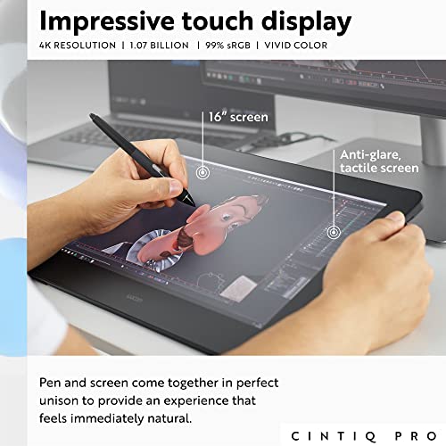 Wacom Cintiq Pro 16, Drawing Tablet with 4K Touchscreen & ProPen 2 by Wacom - Used condition - Image 4