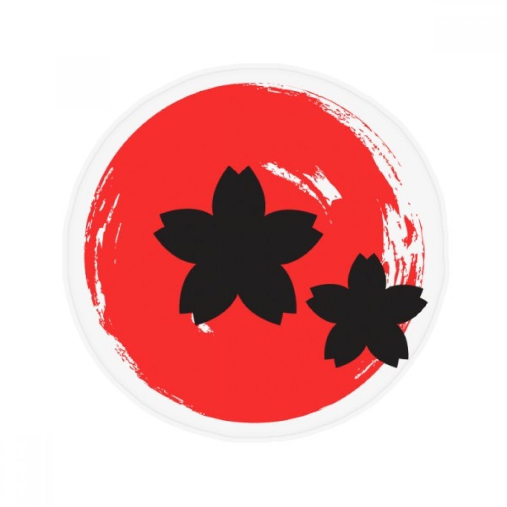 Tapis de sol japonais abstrait antidérapant et rond pour cuisine