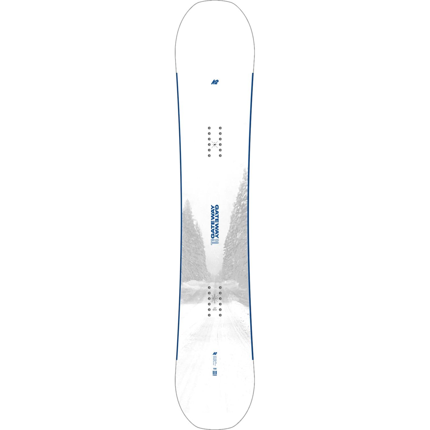 K2 - Tavola da Snowboard Gateway Pop Bianco Uomo - Uomo - Dimensione 162 - Bianco