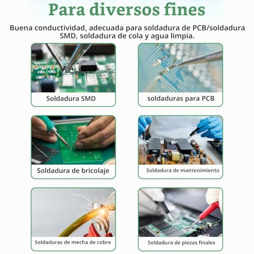 Miniatura 6 de Jeringa Flujo De Soldadura 2 Piezas Flux Para Soldar Estaño Pasta Para Soldar Estaño Flux Sin Plomo Pasta De Soldadura De Jeringa Flux Para Smd Pcb Bga Soldadura Electronica 10ml