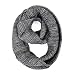 Two-Tone Winter Knit Warm Infinity Circle Scarf - Different Colors Available