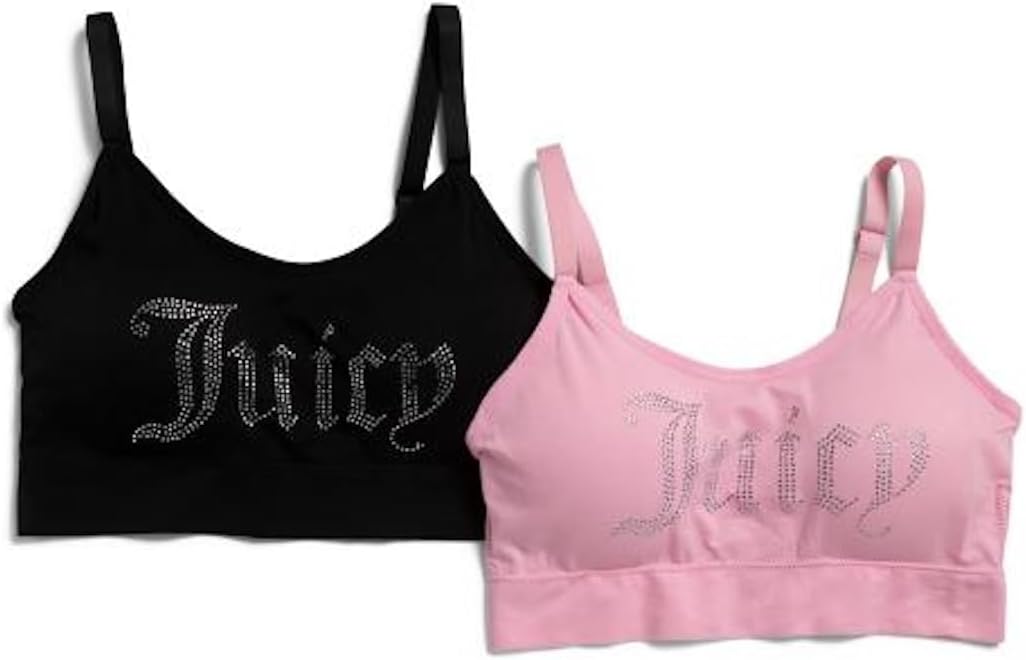 Juicy Couture Women's Multipack Seamless Comfort Lounge Wirefree Bralettes