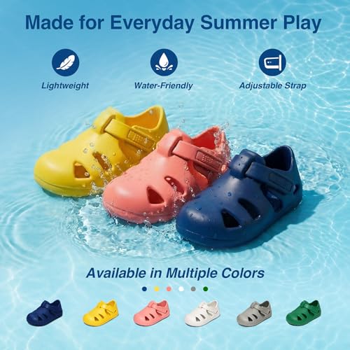 planone Toddler Fisherman Sandals for Boys Girls, Closed-Toe Water Shoes by planone - Used condition - Image 4