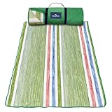 Tommy Bahama Outdoor Waterproof Picnic Blanket - Lightweight Portable Design with Carry Strap - Perfect for The Beach, Park, Camping, Concerts and More, 50' x 70'