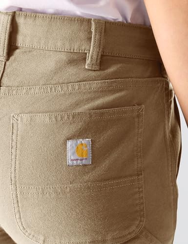 Carhartt Women's The Essential Ashland Pant, Dark Khaki, 12 Short