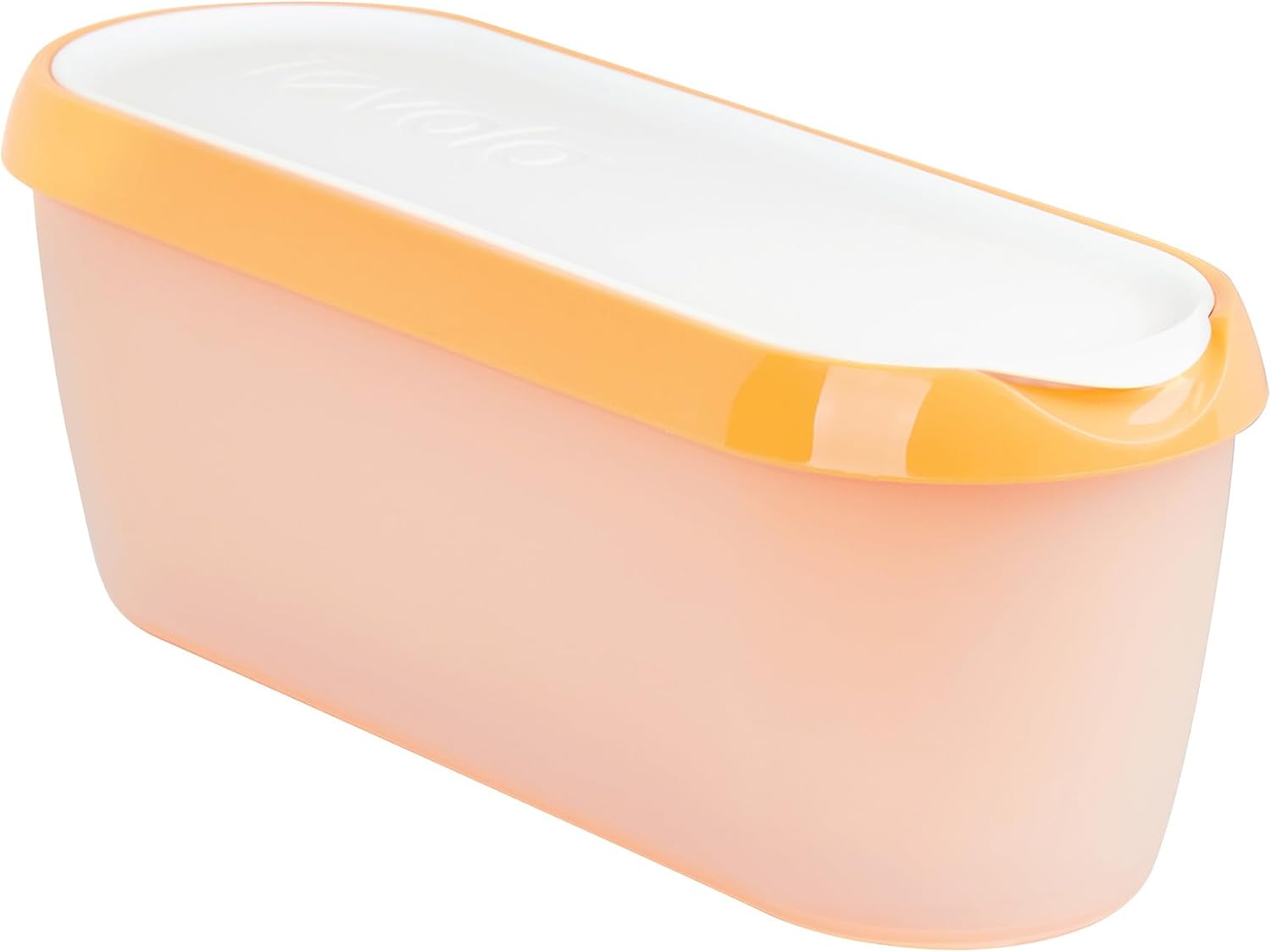 Tovolo Ice Cream Containers for Homemade Ice Cream Orange Crush, Glide A Scoop Ice Cream Tub for Reusable Ice Cream, 1.5 Quart BPA Free Insulated Freezer Safe Ice Cream Container with Lid