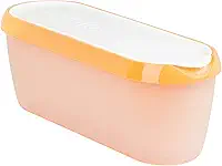 Tovolo Recipientes de sorvete para sorvete caseiro, Glide-A-Scoop (1,5 Qt, Orange Crush) - Recipientes empilháveis de armazenamento de sorvete para freezer - Banheira de sorvete sem BPA com tampa e