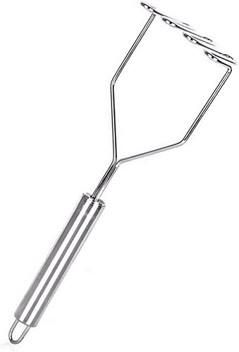 Miniatura 2 de GOCTOS Triturador de papas de acero inoxidable, triturador de papas resistente, la mejor herramienta de cocina para frijoles, aguacate, fácil de