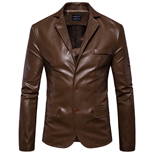 DANNI Autumn Winter Men's Casual Leather Jacket Large Size Men's Motorcycle Warm Fashion Leather Coat2