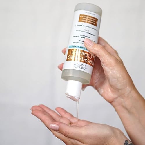 Advanced Clinicals Face Wash Brightening Vitamin C Facial Cleanser – Gentle Blackhead Facial Wash Hydrates Dry Skin, Daily Pore Minimizer For Age Spots, Hyperpigmentation, Acne, & Wrinkles, 8.2 Fl Oz #TOP6