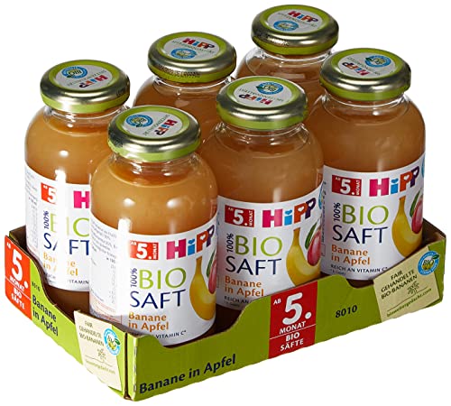 HiPP Banane-Apfel Bio, 6er Pack (6 x 200 ml)