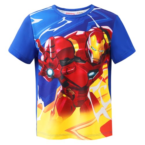 Image of Disney Princess Frozen Marvel Stitch Minnie Mickey Star Wars Girls /Boys Athletic Shirts UV Quick Dry Graphic T-Shirt 2-9 Year