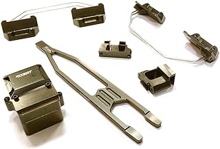 Integy RC Model C26522GREY Billet Machined Stage 2 Conversion Kit for Traxxas 1/10 Slash 4X4 LCG
