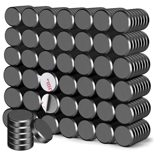 Image of DIYMAG Strong Adhesive Magnets,300p 0.47x0.12in Fridge Refrigerator Magnet | Small Round Black Ceramic Button Neodymium Magnets, Heavy Duty,for Whiteboard,Crafts,Office, Scientific,Refrigerator,Fridge